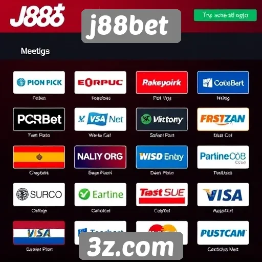 Métodos de pagamento disponíveis no j88bet